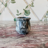 Black Marble Pot