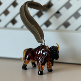 Bison, Blown Glass Ornament