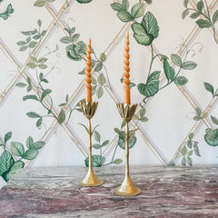 Gold Petal Candleholder