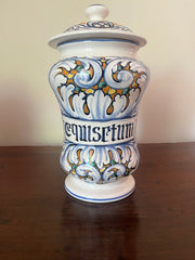 Castelli Apothecary Jar, "Equisetum"