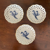 European Mini Porcelain Dishes, Round