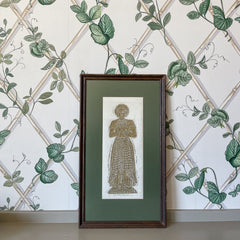Framed Brass Rubbing Impression