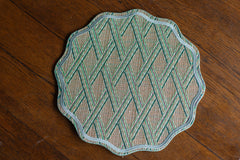 Diamond Wave Raffia Charger