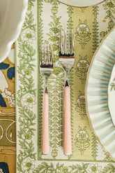Fantasia Pale Rose 5-Piece Flatware + Serving Pieces (Mepra)