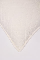 Dale Quilted Linen Bedding Collection, Ivory