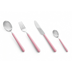 Fantasia Pale Rose 5-Piece Flatware + Serving Pieces (Mepra)