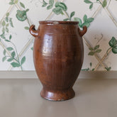 Large Brown Vintage Jar