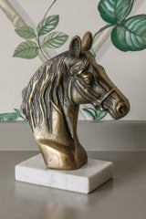 Horse Sculpture, Antique Brass