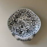 Black and White Hand Painted Dish