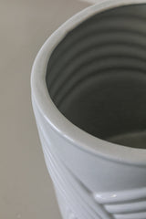 Medium Blue Gray Flower Pot