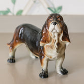 Antique Floppy Ear Brown Pup Figurine