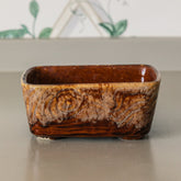 Brush McCoy Faux Bois Rectangle Pot
