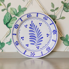 Large Blue & White Italian Platter