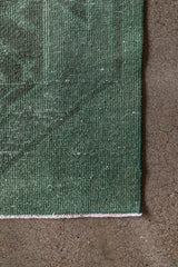 Emerald Green Turkish Wool Runner (3x9)