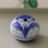 Blue and White Flower Frog