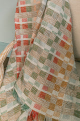 Checkered Woven Throw, 60"x80"