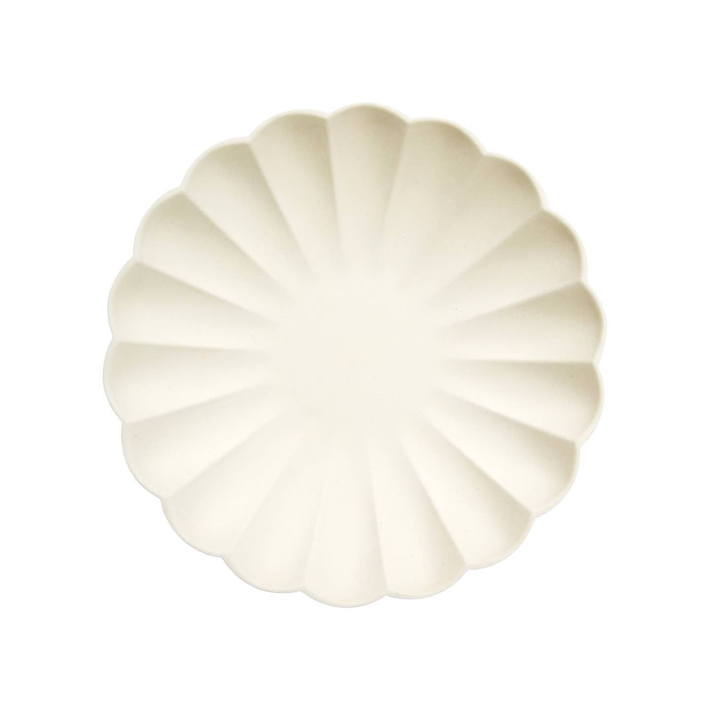 Cream Compostable Plates, 8 Pack