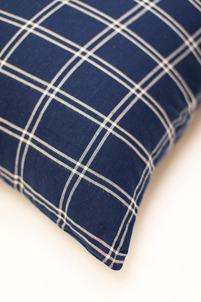 Eli Windowpane Navy Bedding Collection