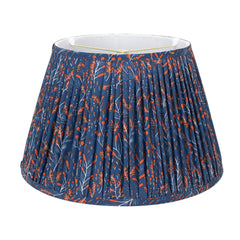 16" Blue and Red Floral Lampshade