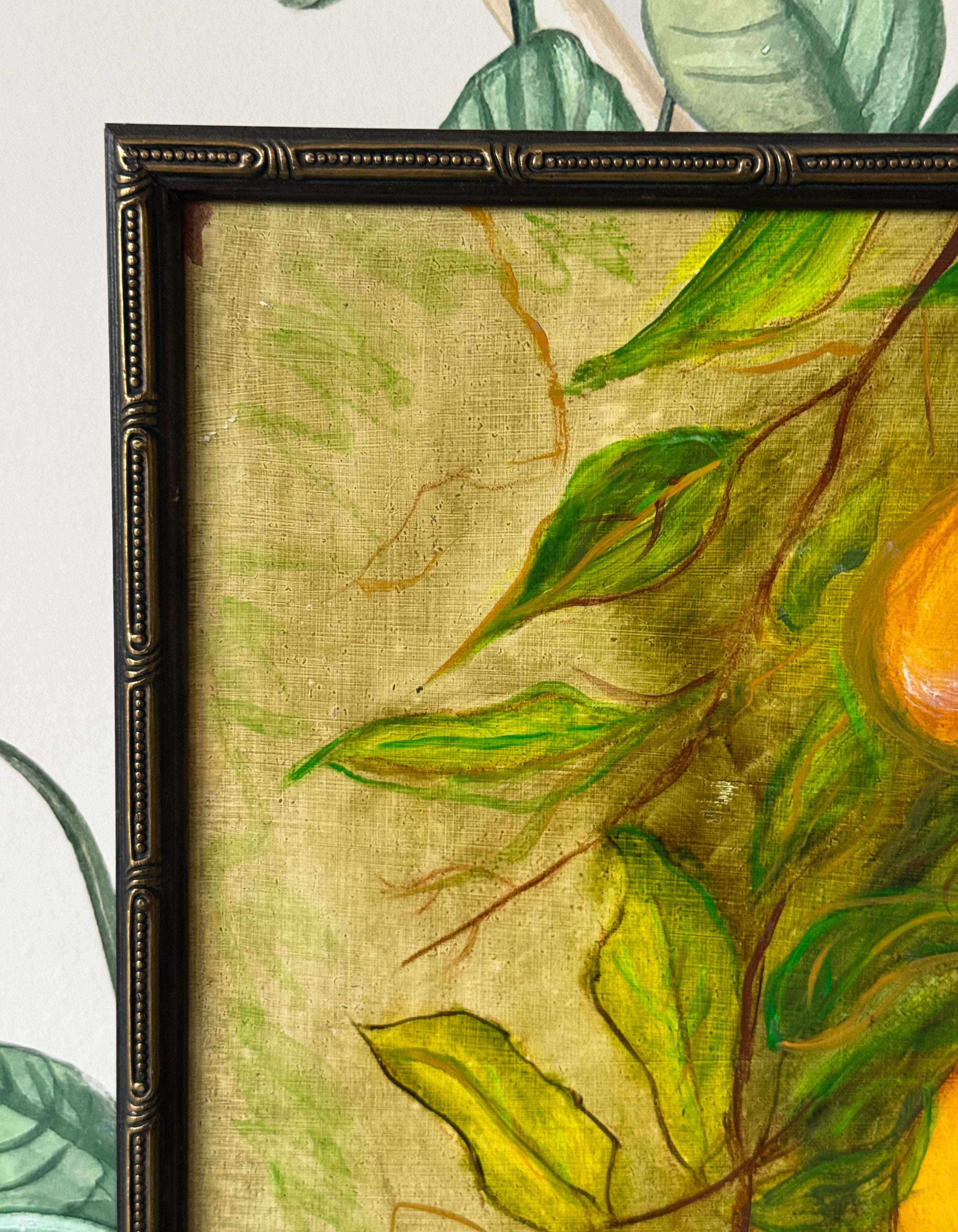 Framed Pear Original Painting