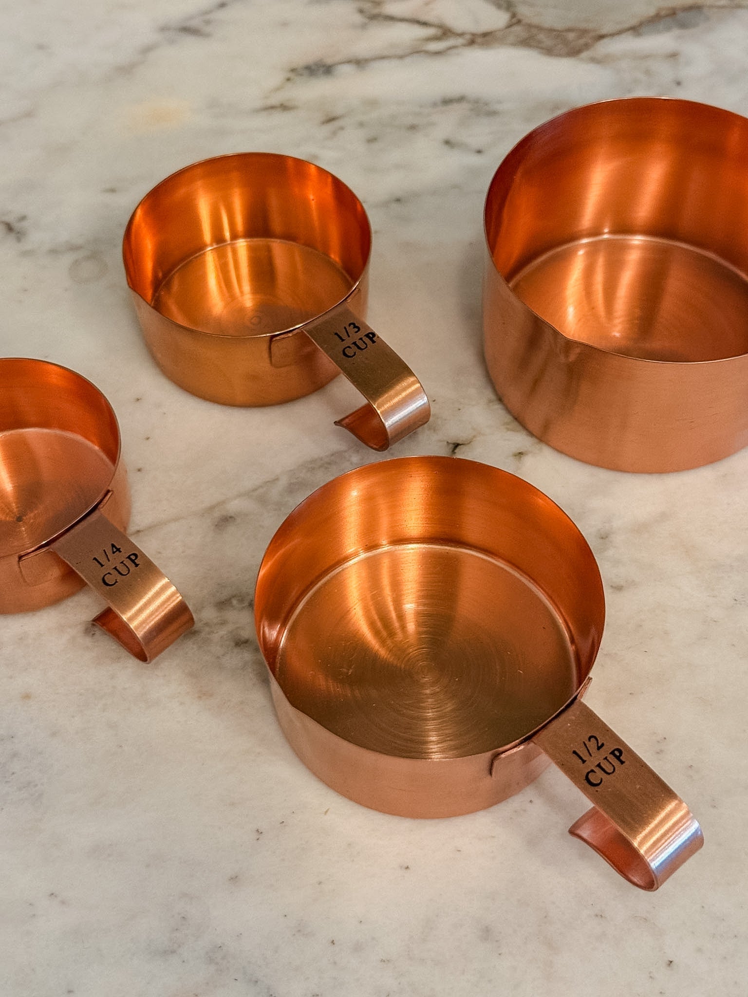 Copper Plated Measuring Cups