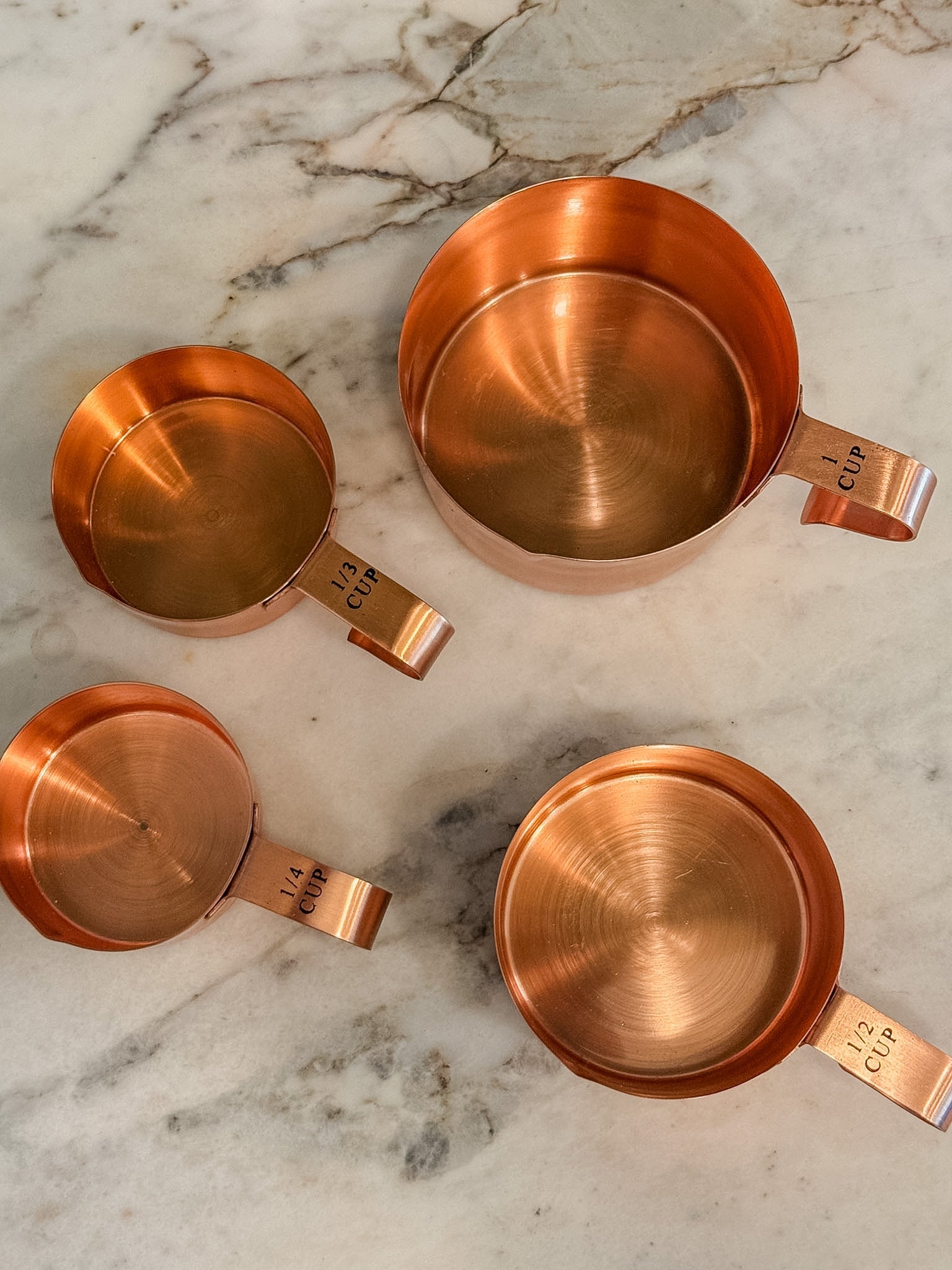 Copper Plated Measuring Cups