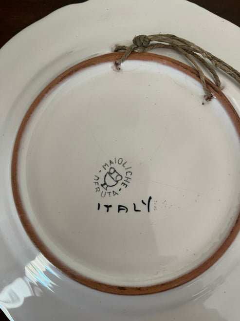 Deruta Maiolica Plates, Hand Painted