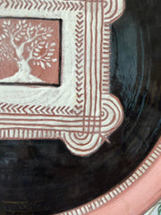 Folk Tree Terracotta Plate