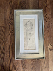 Man Sketch in Silver Frame