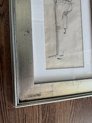 Man Sketch in Silver Frame