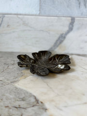 Heavy Brass Leaf Dish