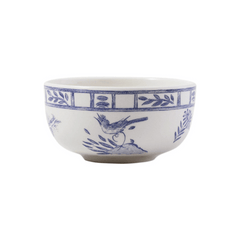 Oiseau Blue and White
