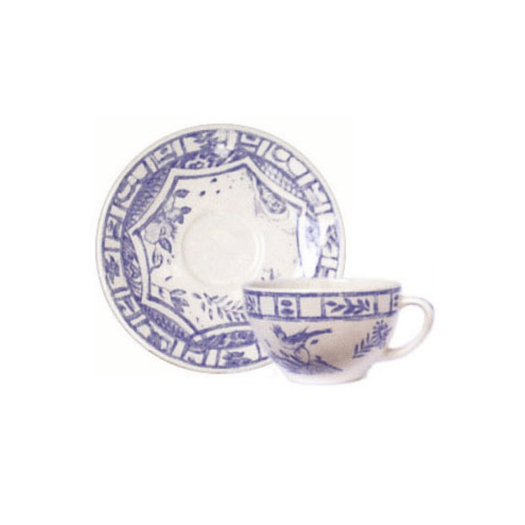 Oiseau Blue and White