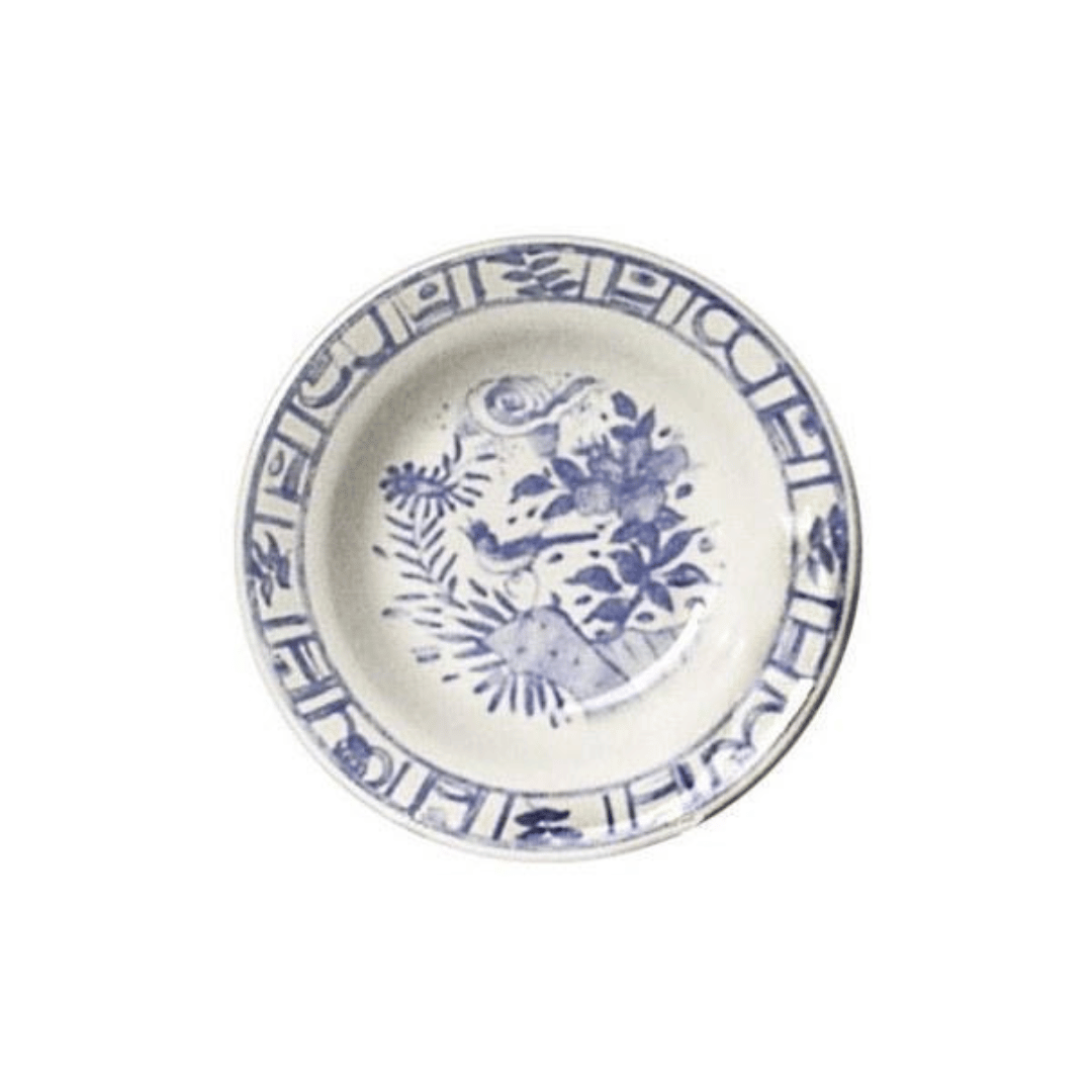 Oiseau Blue and White