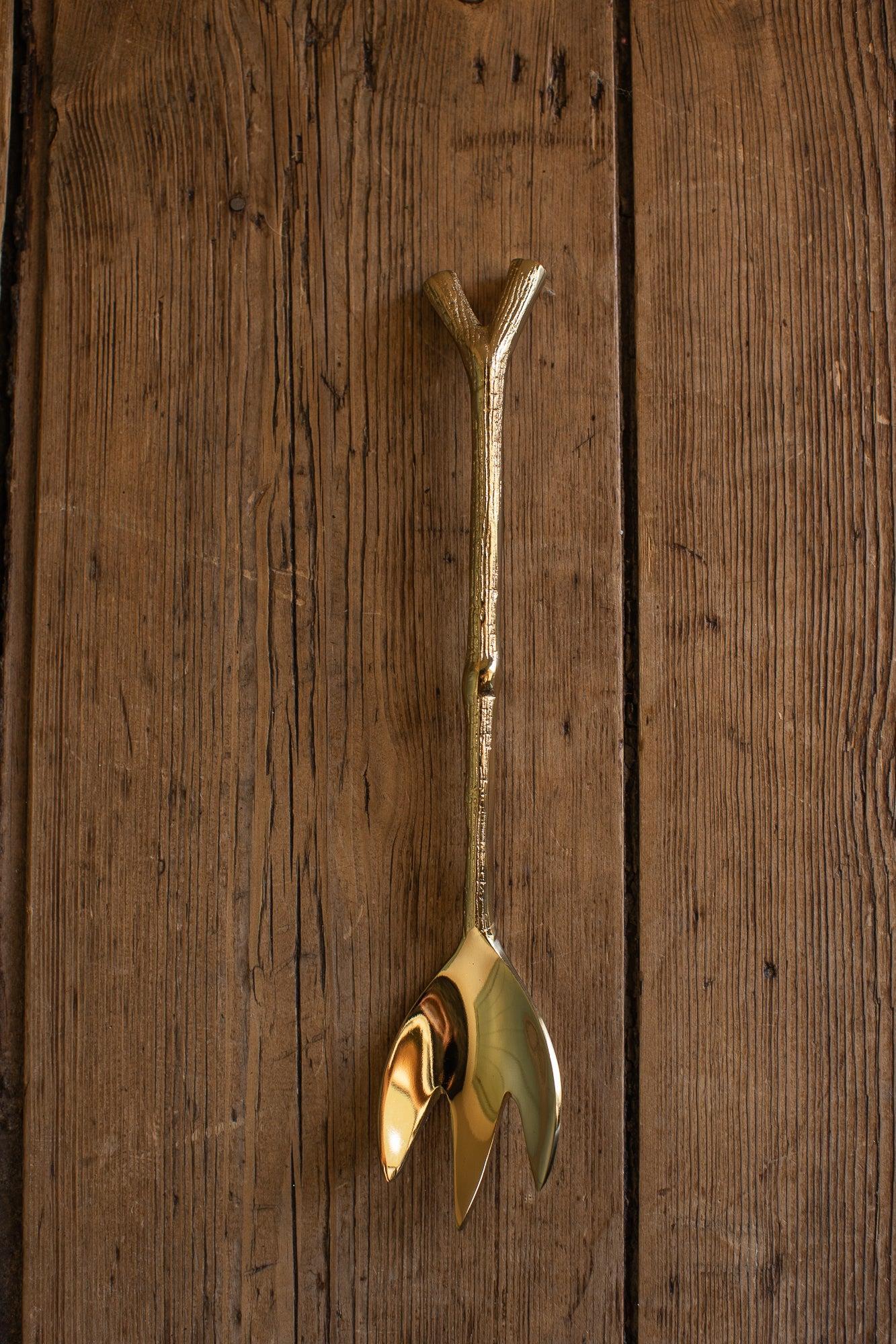Gold Branch Flatware + Serving Pieces