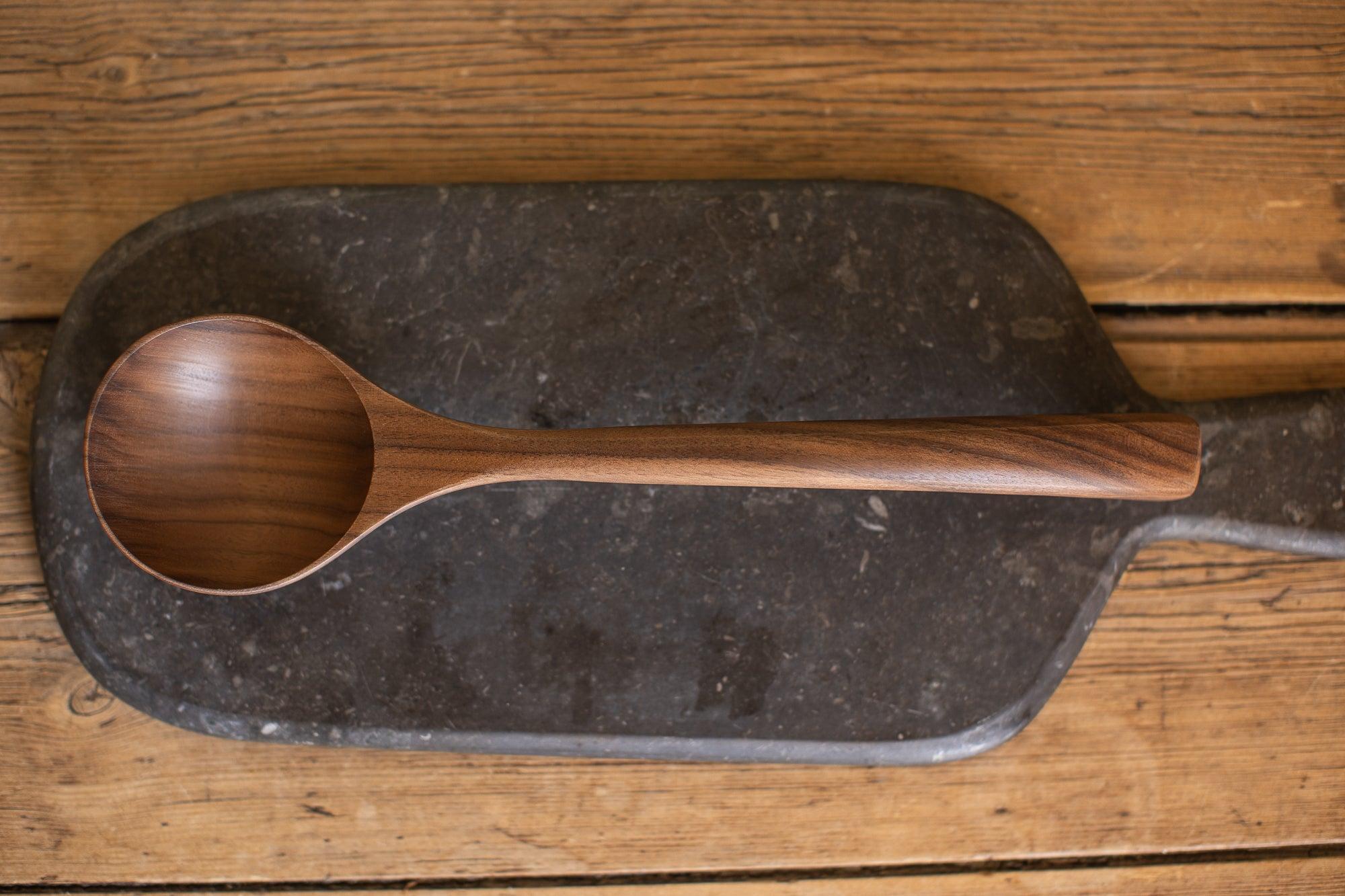 12'' Walnut Wooden Ladle