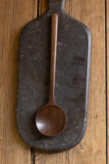 12'' Walnut Wooden Round Spoon