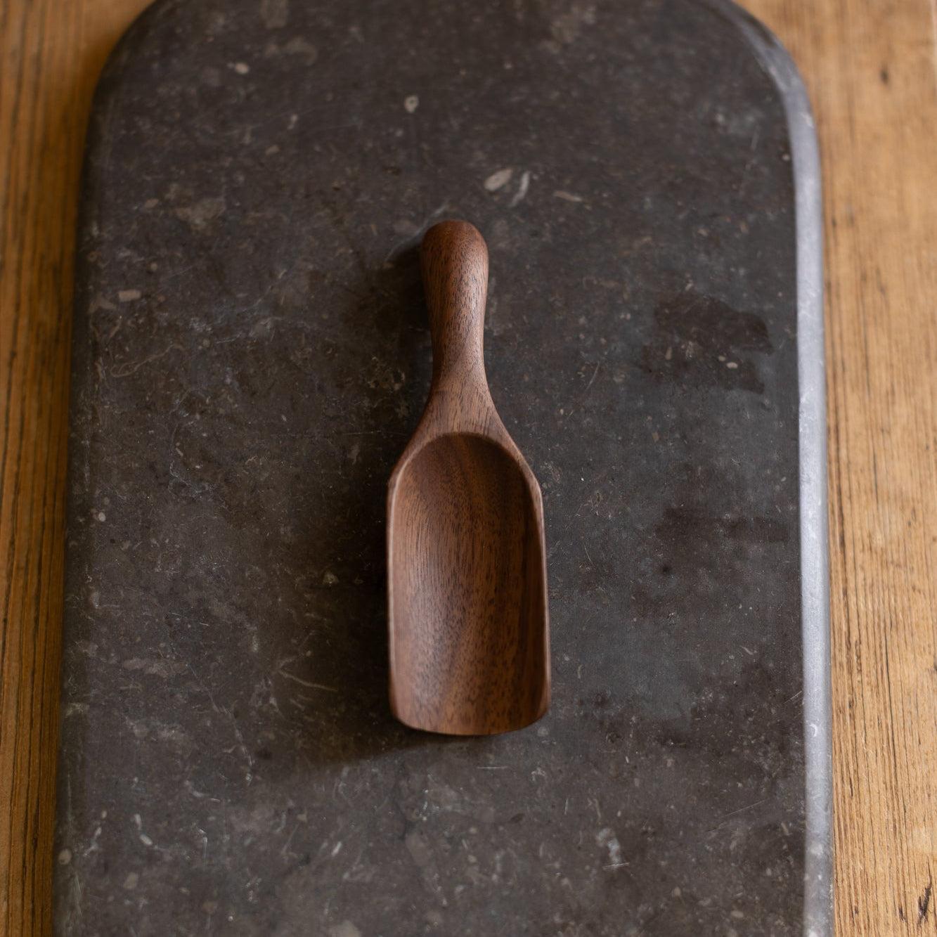 5" Small Walnut Scoop