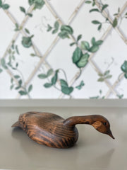 Hand-Carved Wooden Canadian Goose