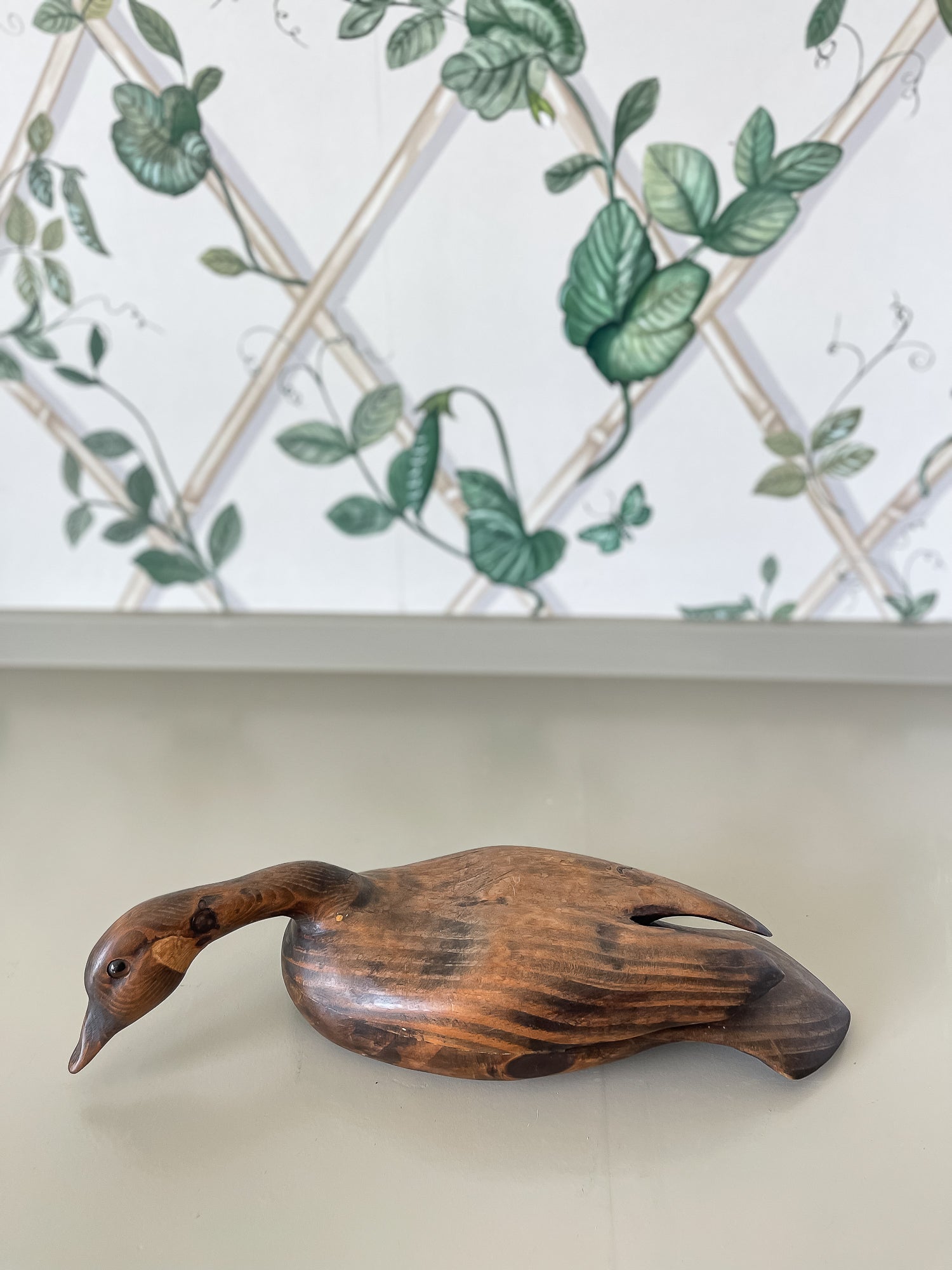 Hand-Carved Wooden Canadian Goose