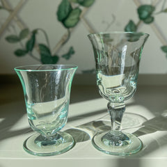 Acrylic Green Wine Glasses