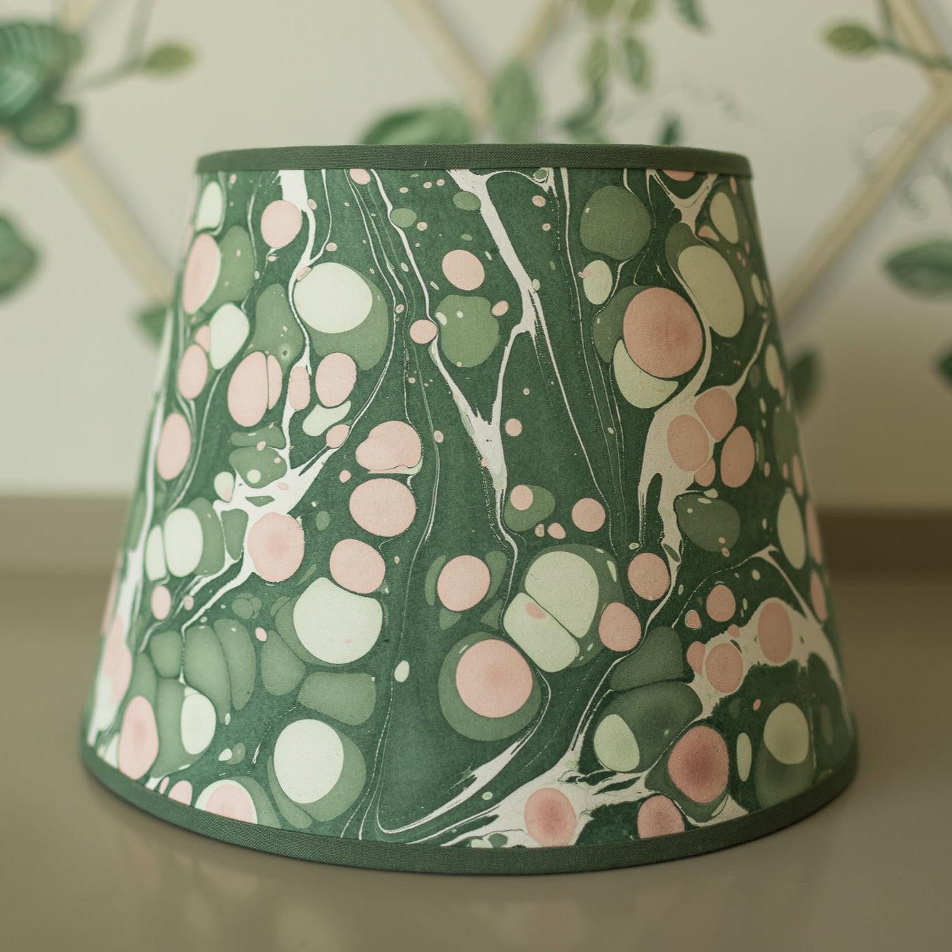 14" Hand Marbled Lampshade