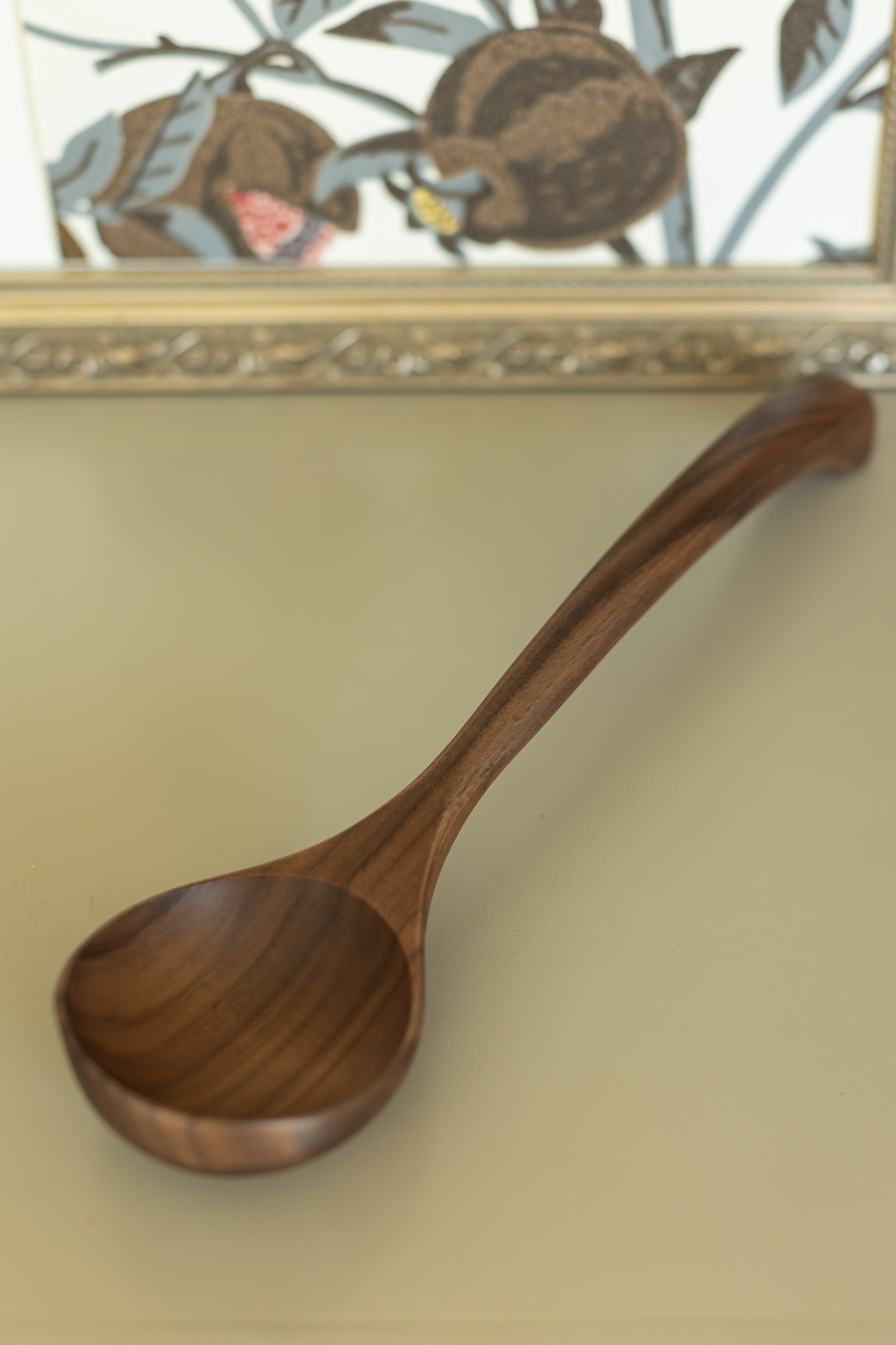 12'' Walnut Wooden Ladle