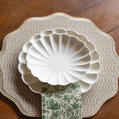 Cream Compostable Plates, 8 Pack