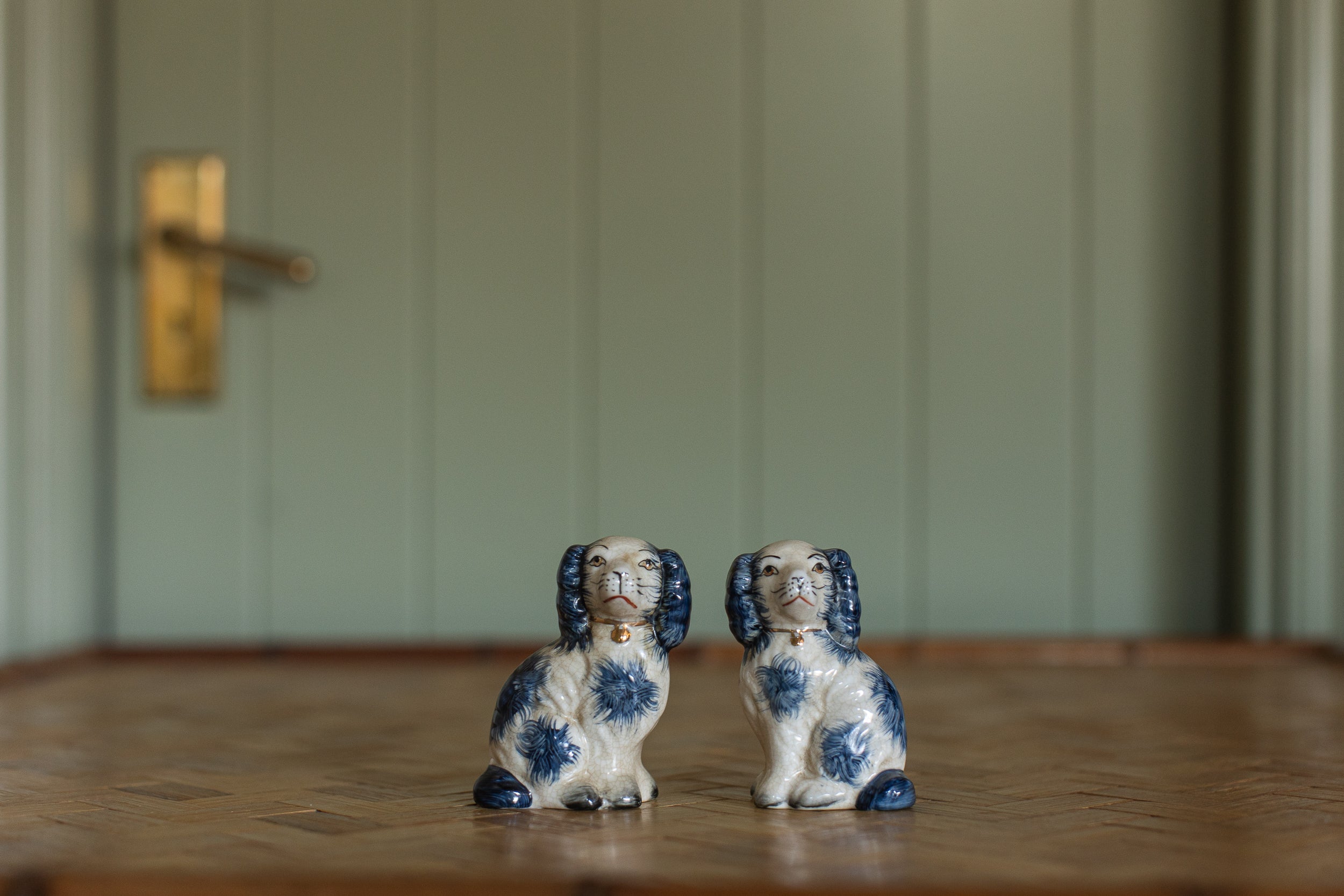 Blue Staffordshire Pair, Small