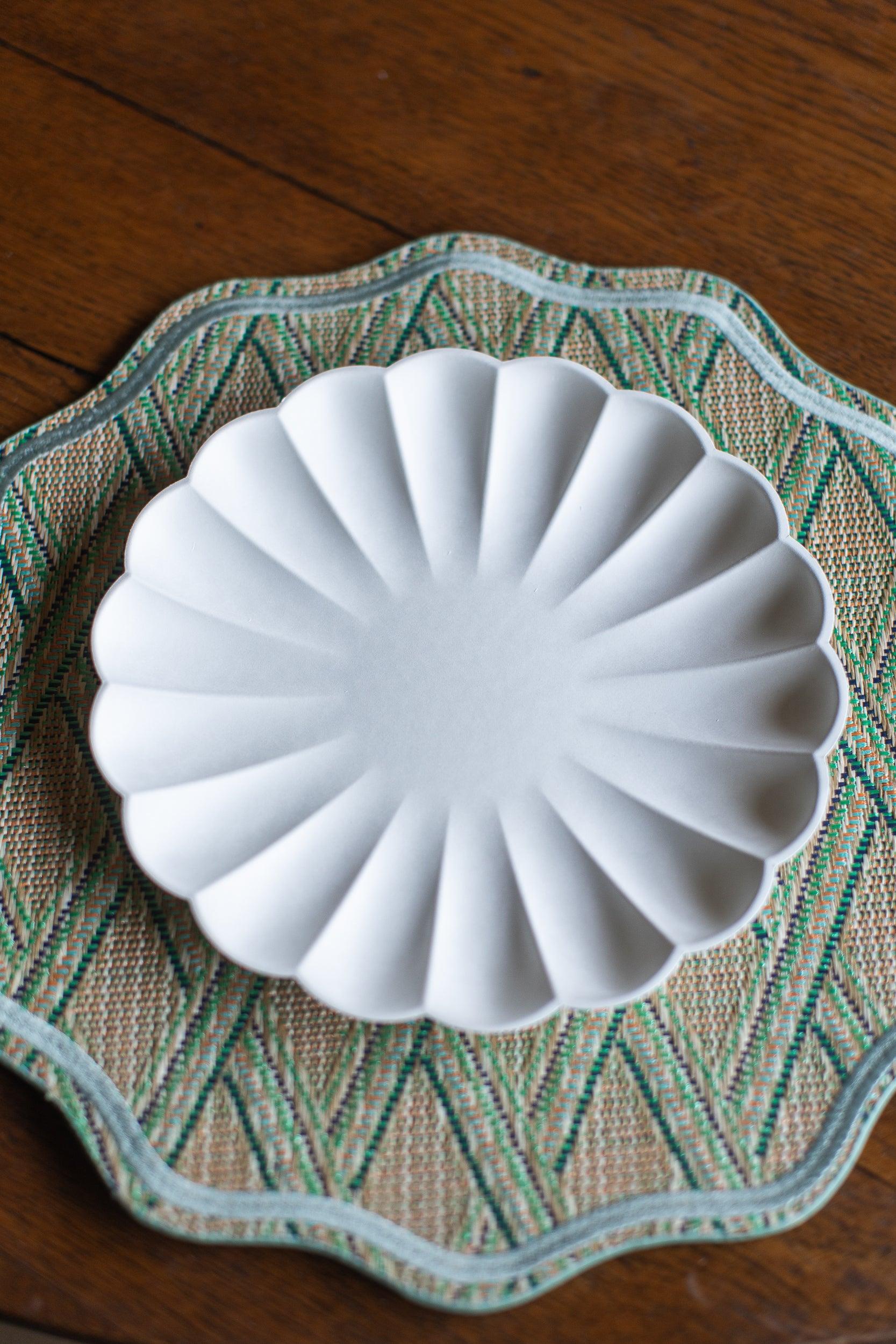 Diamond Wave Raffia Charger