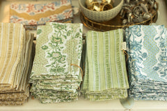 Blue Blooming Trellis Napkins