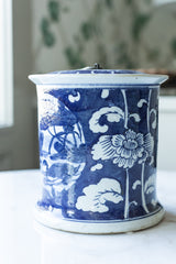 Lidded Jar, Ducks and Lotus