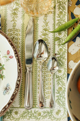 Perles Stainless Steel 5-Piece Flatware + Serving Pieces (Sambonet)