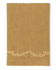 Embroidered Napkin, Curry